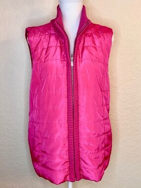 Michael Kors, Pink Puffer Vest, Size L